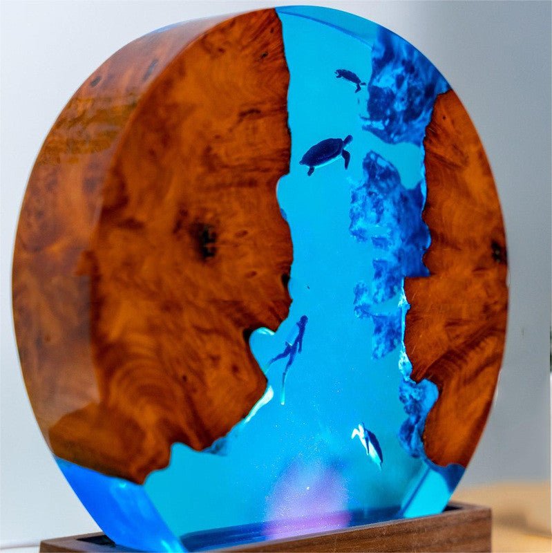 Turtle Diver Solid Wood Epoxy Night Light - HediyeEpoxyTurtle Diver Solid Wood Epoxy Night Light0HediyeEpoxyConventionalSmall Night LampTurtle Diver Solid Wood Epoxy Night Light