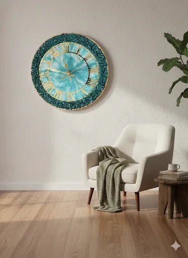 Zümrüt￼ duvar saati - HediyeEpoxyZümrüt￼ duvar saatiHediyeEpoxyYeşilZümrüt￼ duvar saati - HediyeEpoxy